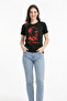Ataturk Printed T-Shirt Short Sleeve Crew Neck T-Shirt - Black - 2