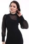 Women's turtleneck sheer detail opportunity product sandy fabric mini dress