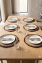 6-Piece Jute Placemat Set for 6 People, Knitted American Service Table Decoration - 7