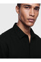 Ozmarka New Season Black Regular Fit Dobby Men's Shirt - 3