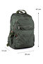 Large Size 47 cm Crinkle Waterproof Lightweight Multi-Compartment Sports, Travel, School, Laptop Backpack D. Green 1B - 2
