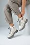 Isabella Imported Special Series Rubber Laces Genuine Leather Women's Sport Boots Gray - 3