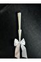 Foldable Bridal Fan with Pearls Plain White