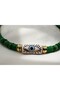 Green Evil Eye Detailed Beaded Necklace – Bohemian Modern Design Women's Necklace - 3