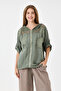 Women's Khaki Italian 100% Linen Mesh Hooded Zippered Linen Jacket Size 38 - 44 - 4
