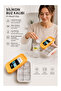 6-Compartment Large Size Silicone Ice Mold with Lid - Set of 6 Yellow Silicone Square Ice Tray Cocktail Ice Molds