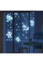 Glow in The Dark Stars for Girl's Room, Glowing Cats Cartoon Wall/Ceiling Decals, Kitten Butterflies Stickers for Kids Bedroom, Luminous Wall Decor for Nursery (Blue) - 2