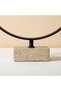 Marketplace Sync Metal Sculpture With Marble Base - Black - 3