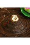 Double-Tiered Zen Tabletop Fountain, Polyresin & Fiberglass Waterfall Fountain, Electric Water Fountain with LED Light, Freestanding Fountains for Indoor/Outdoor Relaxation, Event & Home Decor - 5