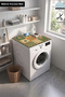 Clothes Dryer Top Organizer Mat Liquid-Proof Cover Anatolian Tiles - 2