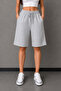 Women's Two-Pack Black and Grey Shorts, Soft Touch Cotton, Comfortable Loungewear Sweatshirt Shorts (Pack of 2) - 5