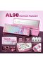AL98 1800 Aluminum Wireless Mechanical Keyboard (White, Milk V2) | QMK/VIA, Smart LCD Display - 5