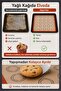 Siltap 30X40 cm Silicone Baking Mat Non-Stick Baking Tray Liner with Macaron Template - 2