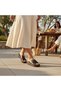 251856 Genuine Leather Padded Sole Cross-Strapped Women's Daily Slippers