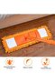 4-piece set with 40cm flat mop head replacement mops, suitable for laminate flooring, tile and marble floors. - 2