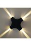 Outdoor Wall Lamp, IP54 Waterproof Square Aluminum Wall Lamp, Indoor/Outdoor LED Wall Lamp, Modern Up/Down Lighting Fixture, Warm Light