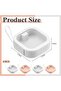 4-Pack Portable Mini Hair Accessory Storage Boxes (9.5x9.5x3cm) with Lids for Hair Ties, Clips & Cotton Swabs - 2