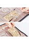 Travel jewelry storage box, foldable roll-up for storing earrings, necklaces, rings, bracelets, and brooches, black. - 3