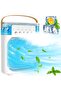 Portable Air Cooler - USB Powered Mini Air Conditioner, suitable for office, home and car, 3 fan speeds, 360° adjustment, 1/2/3 hour timer - White