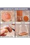 16-pack chair leg protectors, made of silicone with a transparent felt lining, to protect chair legs on hardwood floors and tiles. - 4