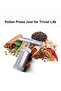 T-shaped aluminum pollen press, 8.9 cm in diameter, metal herb press, durable and portable, manual T-shaped press, suitable for herbs and resins. - 2