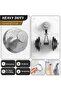 4 suction cup hooks - Stainless steel - Reusable - No drilling required - Suitable for kitchens and bathrooms - Works on smooth glass surfaces - Gray - 6