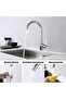 Stainless steel kitchen faucet, 360° single-handle mixer faucet, sink faucet, ceramic valve core - 2