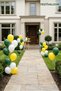 Set of 20 Dark Green White Yellow Balloons 11 Inch Birthday Baby Shower Garden Party Decoration - 2