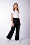 Girls' School Uniform Sweatpants Lycra Cotton Fabric Elastic Waist Lace-Up Without Pockets - 2