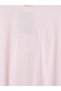 Peak New Season Pink Embroidered 100% Cotton Women's T-Shirt - 7