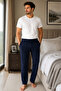 Cotton Pocket Plaid Printed Elastic Waist Stylish and Comfortable Men's Pajama Bottoms