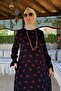 Rose Navy Blue Dress - 5