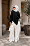 Summer and Spring Stylish Women's Asymmetrical Draped Viscose Cape Poncho - 2
