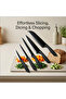19-Piece Kitchen Knife Set with Holder, Ultra-Sharp Chef & Steak Knives for Meat & Vegetable Prep, Ergonomic Handle Cooking Cutlery Set for Home Kitchens, Chefs & Daily Cooks - 3