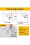 A set of 12 baby safety locks, baby safety latches, cabinet locks, and concealed locks - 4