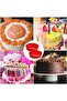 Silicone Cake Pan 20 cm 2-Piece - Round Baking Pan for Layered Cakes - Reusable and Non-Stick - Cheesecakes and Rainbow Cakes - 4