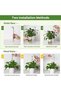 Plant grow light (black, 19x14x2 cm), LED liftable angel ring full spectrum red/blue warm light for succulents and flowers. - 5