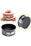 4-inch Mini Springform Baking Pan Set - 4-Piece Small Non-stick Cheesecake Molds, Suitable for Mini Cheesecakes, Pizzas - 2