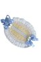 Women's Tea Party Sun Hat, Lolita Bow Flat Straw Hat, Women's Wide-brimmed Sun Hat with Wind Rope - 2