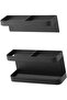 Height-adjustable magnetic umbrella stand decorative carbon steel hotel (black) - 4