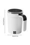 Self-stirring coffee mug with magnetic stirrer and temperature display, 380ml, suitable for hot chocolate and milk drinks. - 2