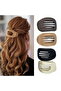4-Pack Women's Flat Hair Clips – Duckbill Flat Claw Clips, Matte Rectangular, Non-Slip Claw Clips, Strong Hold Round Hair Accessories
