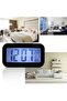 Digital Alarm Clock, LED Digital Wall Clock, Date & Temperature, 12-Hour & 24-Hour, USB 3D Alarm Clock, Bedroom & Office Dimmable Clock, Black - 2