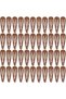 50-pack of women's brown snap hair clips, 2-inch hair clips, brown