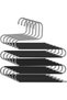 Trouser hangers Space-saving multi-metal hangers for 5 pairs of trousers each S-shaped Non-slip wardrobe for trousers Jeans Scarves Towels