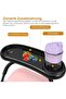 Stroller tray with cup holder, suitable for both feeding and play, perfect for outings and home use, black. - 2
