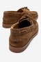 Leonelda Women's Genuine Leather Lace-Up Loafer Tan Suede - 3