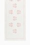 Embroidery-motif linen-blend table runner