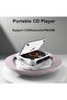 KZQ Portable CD Player with Bluetooth 5.3 - Black with 2000 mAh Battery - Supports CD, USB, SD, and Aux - Suitable for Home and Travel - 3