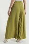 Women's Wide Leg Crepe Tencel Pants with Zipper Pockets - 4